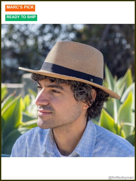 UPF 50+ Sun Hat - Fedora with Sweatband and Adjustable Fit main image 4